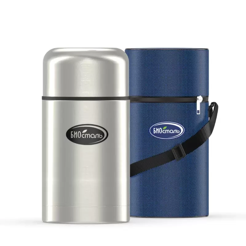 Термос для еды Биосталь, 0,75 л, в чехле