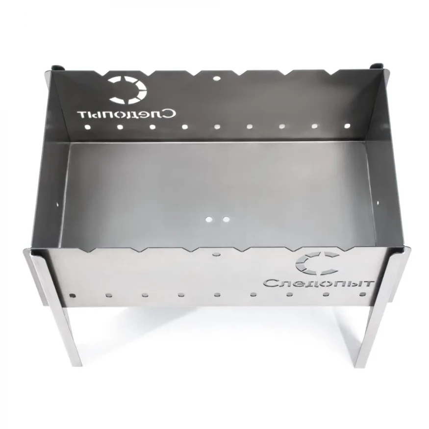 Мангал складной, 49х31х37 см, толщина 1,5 мм, без шампуров, СЛЕДОПЫТ
