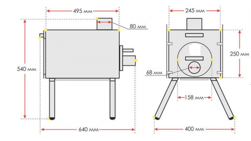Печь Экономка Средняя