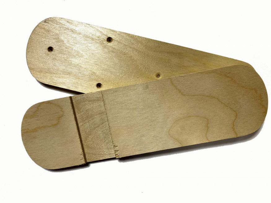 Лыжи Таёжные полнокамусные, дерево, длина 160 см, ширина 20 см