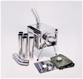 Печь походная Пошехонка малая с 3D экраном