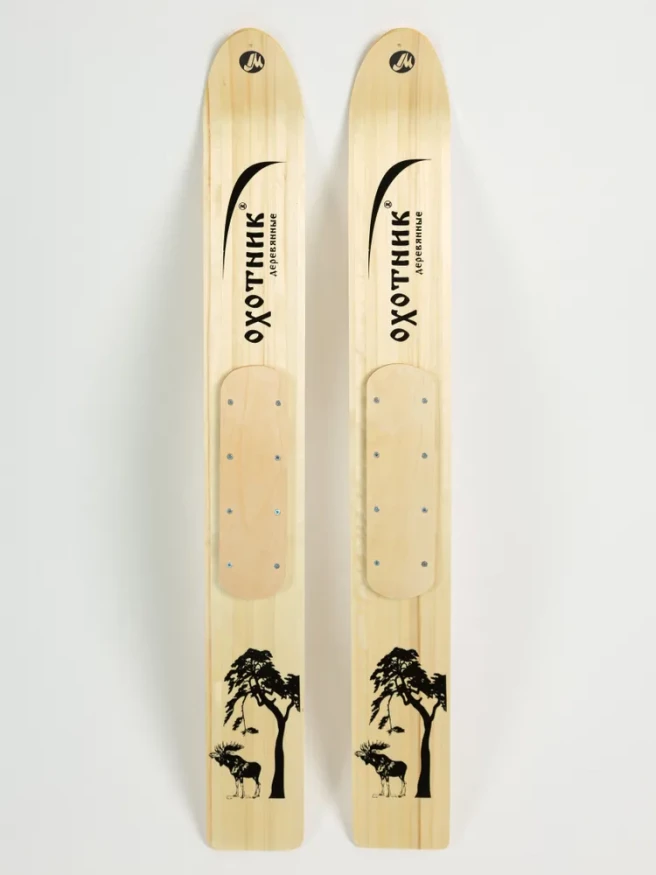 Лыжи Охотник, дерево, длина 120 см, ширина 150 мм
