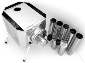 Печь походная Пошехонка малая с защитным кожухом