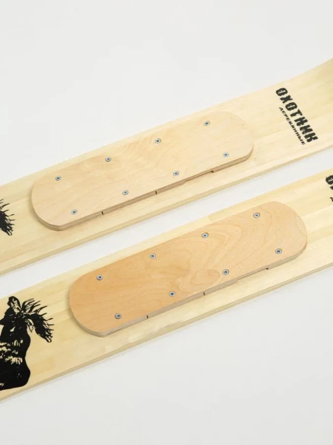 Лыжи Охотник, дерево, длина 90 см, ширина 150 мм