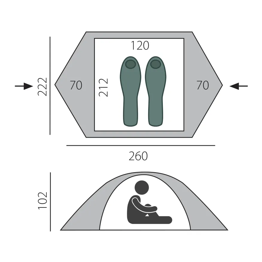 Палатка Btrace Micro 2-местная