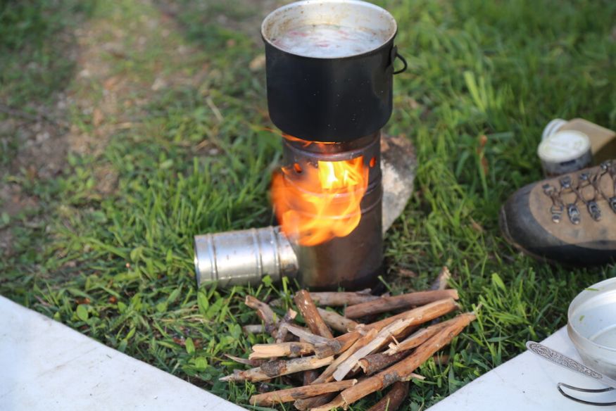 Турбопечка щепочница Век d 108 мм титан