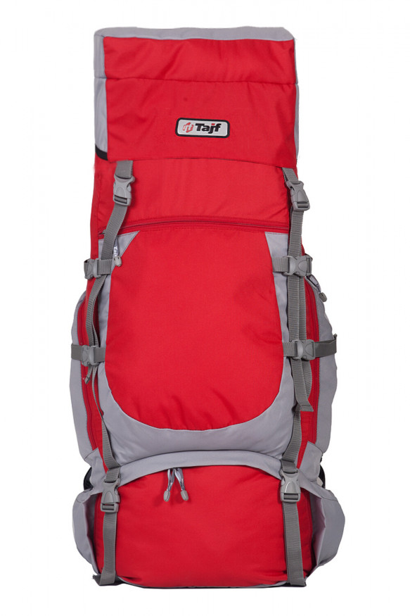 Рюкзак туристический Хальмер 2, с латами, красно-серый, 65 л, ТАЙФ