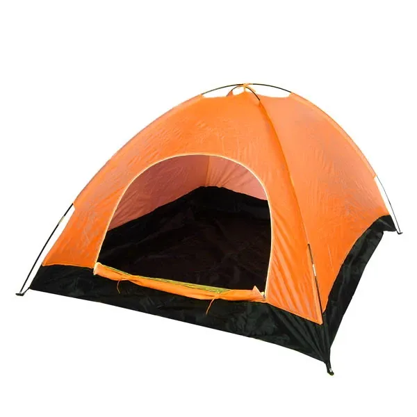 Палатка Турист Мастер Кама-4 двухслойная, цвет оранжево-синий