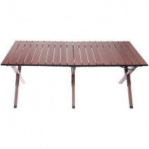 Стол кемпинговый складной, 114*59*43 см, цвет: орех, каркас алюминий