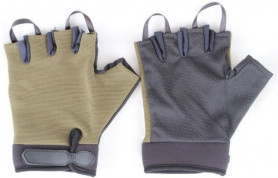 Перчатки туристические &amp;quot;Следопыт&amp;quot;, без пальцев, зеленые, размер XL