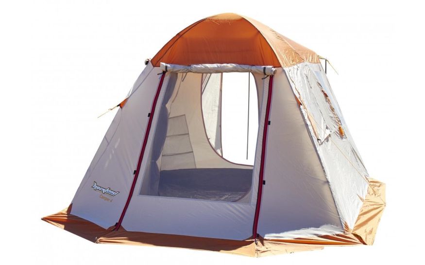 Палатка RockLand Camper 5 белый/оранжевый цвет